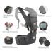 YIYUNBEBE Baby Carrier Newborns to Toddler 7-45 lbs All Seasons Foldable Baby Carriers Front and Back with Hip Seat Lumbar Support for Outdoor Hiking(Dark Grey) - Buy Online on SooperMarket.com