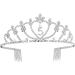 Frcolor 5th Birthday Crown Tiara for Girls | Crystal Rhinestone Princess Headband | 5 Years Old Gift - Buy Online on SooperMarket.com
