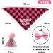 Dog Birthday Kit Dog Birthday Hat Bow Tie Band Pull Flag Scarf Number Stickers Cute Puppy Kitten Party Kit Reusable Suitable for Small Medium and Large Dog Pets(pink) - Buy Online on SooperMarket.com