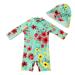 upandfast Baby Boys/Girls Zipper Swimwear with Snap Bottom UPF 50+ Sun Protection Toddler One Piece Swimsuit Light Green 12-18 Months