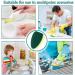 Spactz 1 Dish Wand 7 Refill Replacement Sponge Heads Wand Clean Scrub Sponges for Kitchen Sink Bathroom Utensils - Buy Online on SooperMarket.com