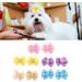 Agatige 20Pcs Dog Bows Small Dog Topknots Dog Hair Bows Dog Assesoriess Dog Bows Grooming with Rubber Band Puppy Hair Bows Cute Pet Small Hair Bowknot Grooming Accessories - Buy Online on SooperMarket.com