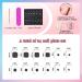 White Rose Coffin Fake Toe Nails - Exquisite Daisy Designs | 24Pcs Stick-on Toenails with Glue for Women - Buy Online on SooperMarket.com