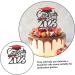 Warmhm 6pcs 2023 2023 Cake Strips Graduation 2023 Purple Class of 2023 Decorations Graduation Cap Graduation Decorations Class of 2023 Fruit Picks Paper Cup Cake Supplies Glitter Paper Red 15.1x14cm - Buy Online on SooperMarket.com
