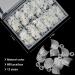 Ranrose Short Nail Tips - 600PCS Short Oval Half Cover False Nails | Acrylic Nails Short Tips with Box - 12 Sizes Round Natural - Buy Online on SooperMarket.com
