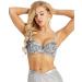 Kvysinly Women's Sparkle Belly Dance Costume Bra Top - Silver Medium - Buy Online on SooperMarket.com