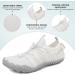 Ziitop Unisex Water Shoes for Men & Women - Quick-Dry Barefoot Beach Pool & Hiking Footwear (EU Sizes 36-46) - Light & Soft Surf Shoes in White Gray - Buy Online on SooperMarket.com