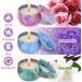 Mother's Day Gift Set: 6 Handmade Organic Bath Bombs with 3 Scented Candles - Bath Set Gifts for Women, Mom, Kids - Blue - Buy Online on SooperMarket.com