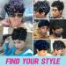 Flandi Short Pixie Curly Wigs for Black Women - Natural Black Synthetic Hair 1B# - Buy Online on SooperMarket.com