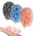 WUBAYI 3Pcs Double-Sided Exfoliating Glove Exfoliating Body Scrub Mitt Dead Skin Remover Skin Cleanser with Loofah Bath Sponge and Scrub Combo Deep Clean Shower Glove for Men and Women