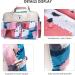 SONARIN Large Capacity Waterproof Baby Changing Tote Bag - Multi-Function Satchel Messenger Bag with Shoulder Strap & Changing Mat, Black & White Petals - Buy Online on SooperMarket.com