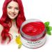 Natural Red Hair Wax EFLY 4.23 oz-Disposable DIY Hairstyle Colors Hair Mud Cream Ash Fashion Hair Style Wax for Party Cosplay Easy to Clean (Red)