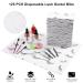 PRASNE Lashing Dental Bibs Disposable 125 Pack + Lash Pillow Cover | White 3-Ply Towels | Waterproof Towels 13 x 18 | Black Eyelash Printed - Buy Online on SooperMarket.com