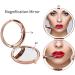 Granddaughter Gifts from Grandma and Grandpa - Rose Gold Makeup Compact Mirror for Granddaughter | Birthday Gift for Granddaughter - Buy Online on SooperMarket.com