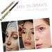 MUSISALY 2pcs Double Head Eyebrow Pencil Brow Gel Brow Brush Pencil for Eye Brown Teezers Puff) Uk Wooden 1 count (Pack of 1) Black - Buy Online on SooperMarket.com