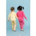 Artie Baby Girls 100% Cotton Long Sleeve Pyjamas for Kids | Set of 2 Footless Pajamas | Comfortable Nightwear for Children 12M-8Y | 5-6 Years, Yellow - Buy Online on SooperMarket.com
