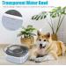 UPSKY 70oz No Spill Dog Water Bowl - Large Capacity Slow Feeder & Transparent Dispenser for Dogs and Cats - Travel-Friendly Design - Grey - Buy Online on SooperMarket.com