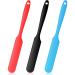 3 pieces of non -stick wax spatula silicone spatula wax Applicator hair removal pencils Applicator spatula reusable scraper hard wax pens for home salon body (black red blue) black / red / blue