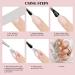 Saviland Nail Art Liner Brush Set - 6-Piece Rose Gold Nail Design Tool for Precision Liner Art & French Manicure - Buy Online on SooperMarket.com