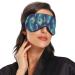 Adjustable Light Blocking Eye Mask for Deep Sleep - Haskirky Adult Men and Women Travel, Yoga, Meditation - Peacock Feather Design - Buy Online on SooperMarket.com