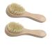 Hiibaby 2PCS Facial Cleaning Exfoliate Brush Facial Skin Care Tool Pore Cleaner Brush with High Grade wood Holder and Soft Bristle 100% Natural Bristles