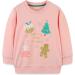 Girls Christmas Pink Sweatshirt | Cotton Top for Kids | Long Sleeve Pullover | Toddler Clothes Ages 1-12 - Buy Online on SooperMarket.com