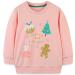Girls Sweatshirt for Kids Cotton Top Casual Jumper Girl T Shirt Toddler Clothes Long Sleeve Pullover Age 1-12 Years 1-2 Years Christmas Pink