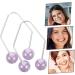 WOFASHPURET 1 Pair Dimple Trainer Face Dimples Trainer Beauty Smile Exerciser Forming Mouth Exerciser Metal Dimples Exerciser Facial Tools Dimple Makers for Cheeks Sports Alloy Purple Former 4.30X2.50X0.80CM Purple - Buy Online on SooperMarket.com
