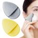 LYFONDYI Facial Cleaning Sponge for Daily face Exfoliating Washing  face Clean Pads Makeup Removal with Finger Glove  Set of 2 pcs Reusable Bath Sponges (Grey & Yellow)  4.92 x 3.86 x 0.89 Inch 2.0