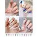 60Pcs Saturn Planet Nail Charms: 3D Glitters Rhinestones for DIY Nail Art - 12 Colors - Buy Online on SooperMarket.com