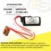 Buy 3.6V PLC Computer Backup Battery - Replaces COMP-158 & More | International Shipping - Buy Online on SooperMarket.com