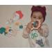 Pacifier Clip Holder Leash for Baby Boy Girl Newborn Toddler Teether Teething Dummy - 4 Pack Blue Girls Design - Buy Online on SooperMarket.com