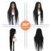 Bilisar Box Braid Wig for Black Women - 30 Inch Hand Braided Synthetic Lace Front Wig with Baby Hair - Lightweight Knotless Cornrow Braids in Natural Black (1B) - Buy Online on SooperMarket.com