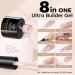 Modelones 8-in-1 Nail Builder Gel Kit with Mini Nail Lamp - Clear Pink Hard Gel Builder for Nails Extension - Includes 6 Colors, Nail Forms Set, Base Gel - Nail Art Strengthener - Buy Online on SooperMarket.com