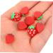 FRCOLOR 180 Pcs Nail Fruits Decoration Cute Lip Gloss Tool Nail Decoration Fruit Slices Cherry Fruit Flatback Lip Gloss Kit to Nail Art Charms Hair Red Resin Nail Supplies Strawberry 3d - Buy Online on SooperMarket.com