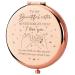 Sister Gifts from Sister - to My Sister Compact Mirror Gifts  Sister Gifts Compact Mirror for Big/Litter Sister  Birthday Gifts for Sister Friendship  Valentine  Mothers Day  Thanksgiving  Idea Rose Gold-sister-2 rose go...