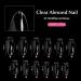 AORAEM 240PCS Clear Almond Stiletto False Nail Tips - Oval Shape Acrylic Fake Nails for DIY - Buy Online on SooperMarket.com