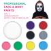 Professional Mardi Gras Makeup Set - Water Current 30g x 2 Colors | Ideal for Halloween & Carnival Parties | White & Blue - Buy Online on SooperMarket.com