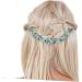 ABOOFAN Piece Rhinestone Chain Hair Comb Crystal Hair Clip Hair Comb Slide Clip Bridal Hair Pin Hair Clips Hair Side Comb Flower Girls Hair Pin Hair Fork Wedding Bridesmaid Headband Alloy Sky-blue 0.6X4.5X19CM - Buy Online on SooperMarket.com