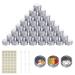 35 pieces with lids 20ml of empty can stuck cream can empty Tiegel with screw cap trip potty pot set for lotion cream mini candles cosmetics 35 aluminum alloy