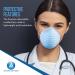 Buy Molded Face Masks - Fiberglass-Free Breathable Soft Edges Adjustable 50 Pack Blue - International Shipping Available - Buy Online on SooperMarket.com