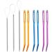 Wool Needles Colorful Bent Tip Tapestry Needles Large-Eye Aluminium Sewing Knitting Needles