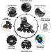 MonSports Adjustable Inline Skates for Kids - Red/Black/Blue - Light-up Wheels - Size L (US 5-8) - Buy Online on SooperMarket.com
