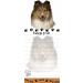 "Sheltie Magnetic List Pads" Uniquely Shaped Sticky Notepad Measures 8.5 by 3.5 Inches