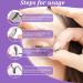 Self-Adhesive Eyelash Strips | No Glue Reusable & Gentle Lash Adhesive for Fake Eyelashes - 2 Sheets - Buy Online on SooperMarket.com