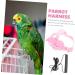 Beavorty 4 Sets Bird Leash Suspend Bird Training Bird Flying Harness Bird Harness Leashes Vest Clothing 12X6X1.3CMx4pcs Pinkx4pcs - Buy Online on SooperMarket.com