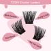 Cluster Lashes 72 Pcs Lash Clusters DIY Eyelash Extension Individual Lashes Into You-02 D-8-16 mix Thin Band Easy to Apply at home Lashes 8-16 mix Into You-02 - Buy Online on SooperMarket.com