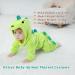 Doladola Baby Hooded Dinosaur Romper | 18-24 Months Emerald Green Onesie - Buy Online on SooperMarket.com