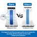 UniForU Back Stretcher Lumbar Stretcher Multi-Level Lumbar Stretching Device with Accupressure Points (White+Blue) - Buy Online on SooperMarket.com