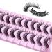 Russian Strip Lashes DD Curl Wispy 16mm - 10 Pairs Pack (DD-032) | Fluffy Faux Mink Lashes for Natural Volume Extension - Buy Online on SooperMarket.com